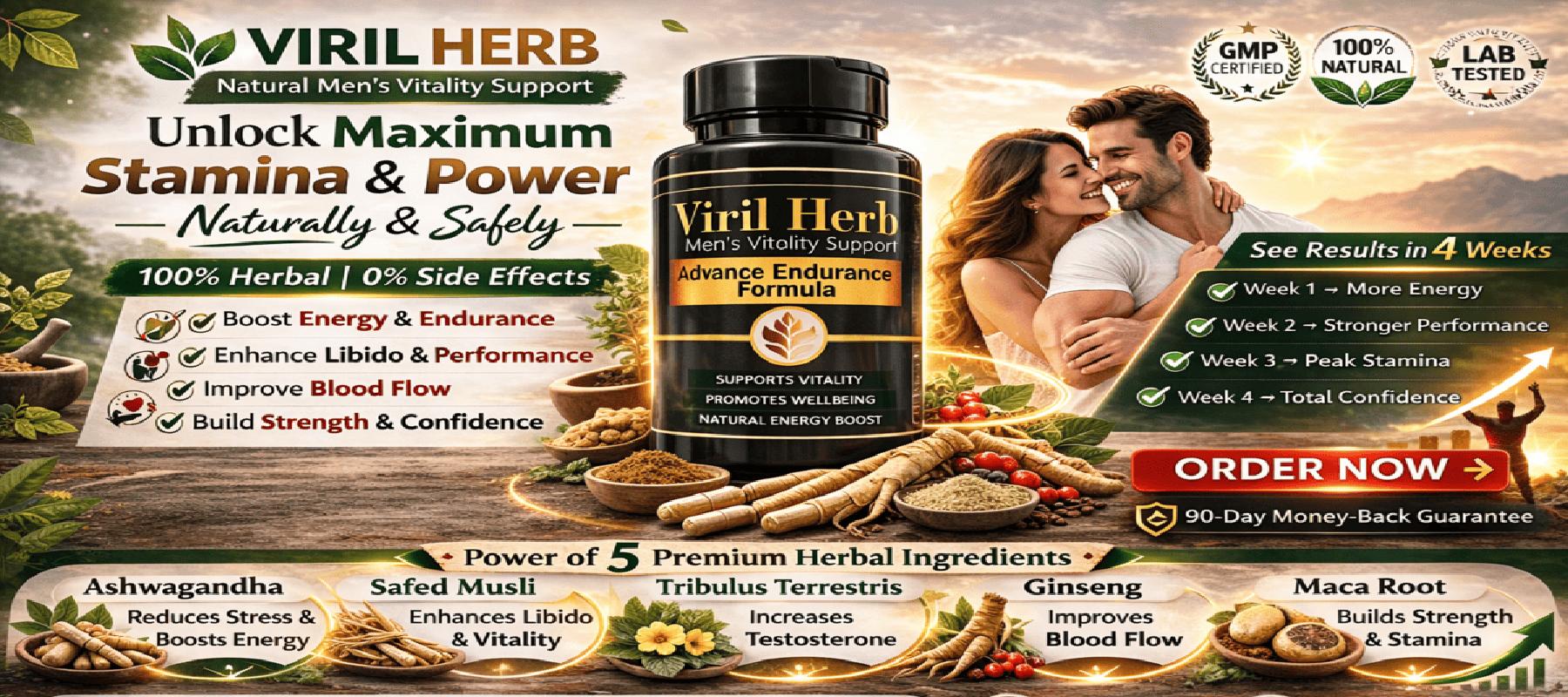 Viril Herb website banner